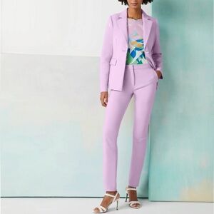 CARLISLE Collection MYSTIC AURA Luxury Pantsuit Pleated Detail back in Lilac 4